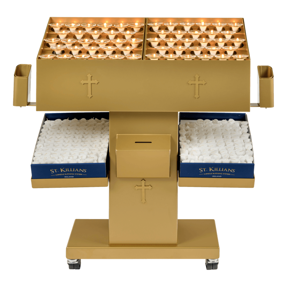 Lampadário 58 velas dourado