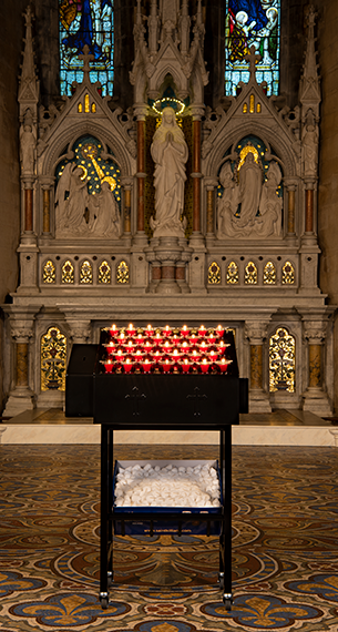 Lampadário 33 velas preto