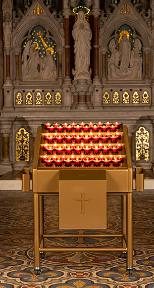 Lampadário 68 velas dourado