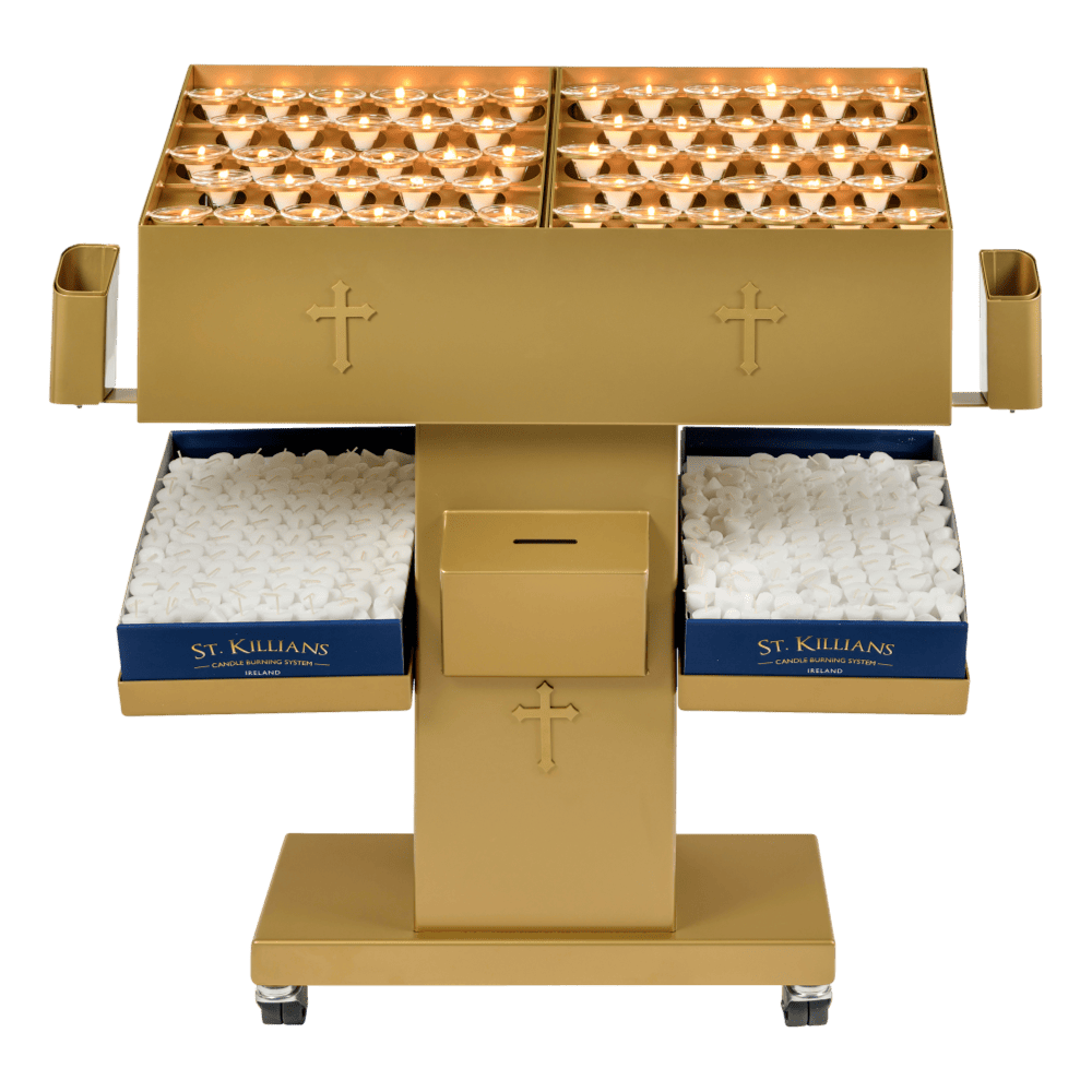 Lampadário 58 velas dourado